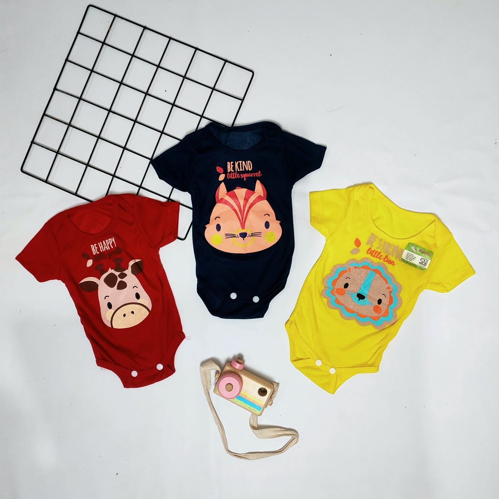 Jumper Bayi RIB Warna Sablon Animal