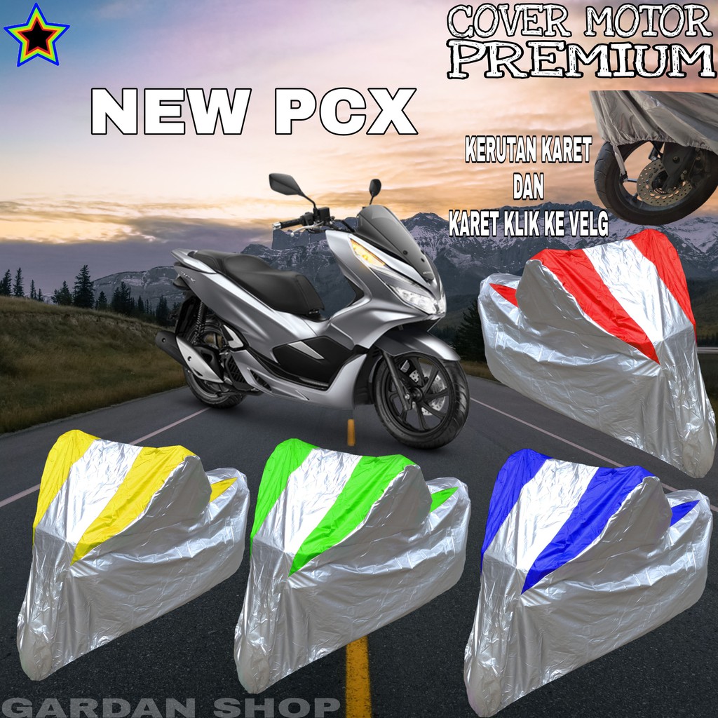 Sarung Motor NEW PCX Silver KOMBINASI Body Cover Pcx PREMIUM