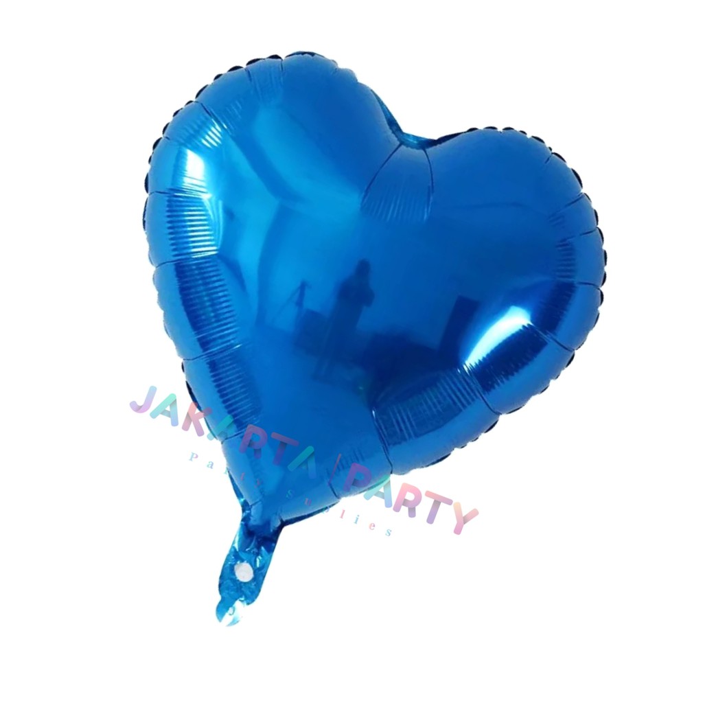 Balon Foil Love Biru / Balon Love / Balon Hati / Balon Valentine