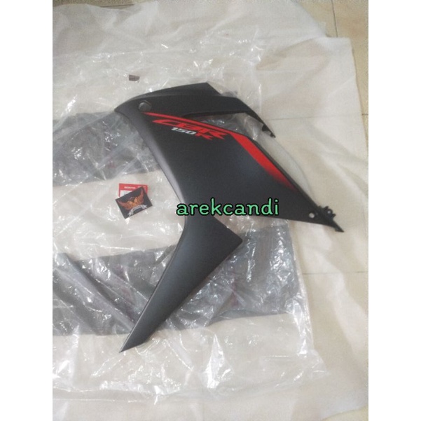 cover body sayap fairing dek samping depan new CBR 150 r CBR150R hitam dof led k45n ori ahm