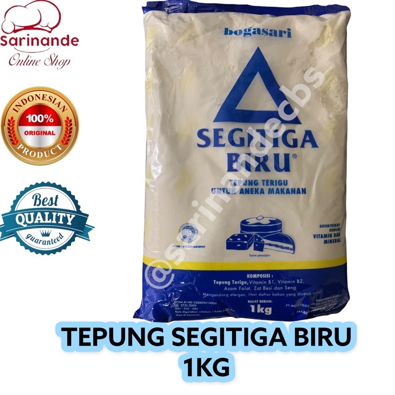 

Tepung Terigu SEGITIGA BIRU 1Kg EKONOMIS Murah ECERAN!