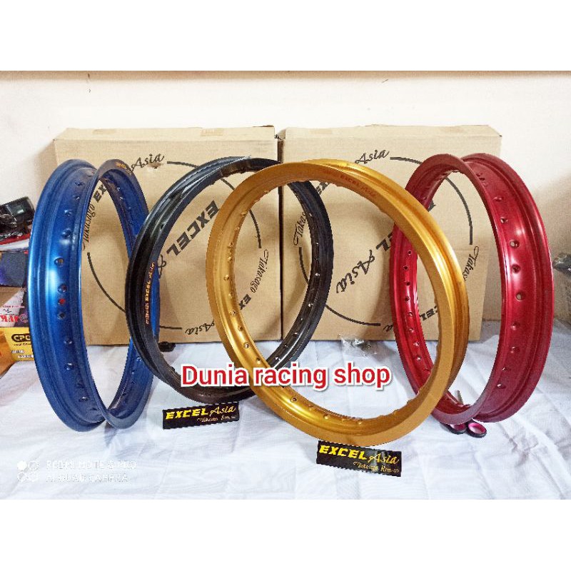 Velg Takasago Excel Asia 185 17 Gold Merah Biru Hitam