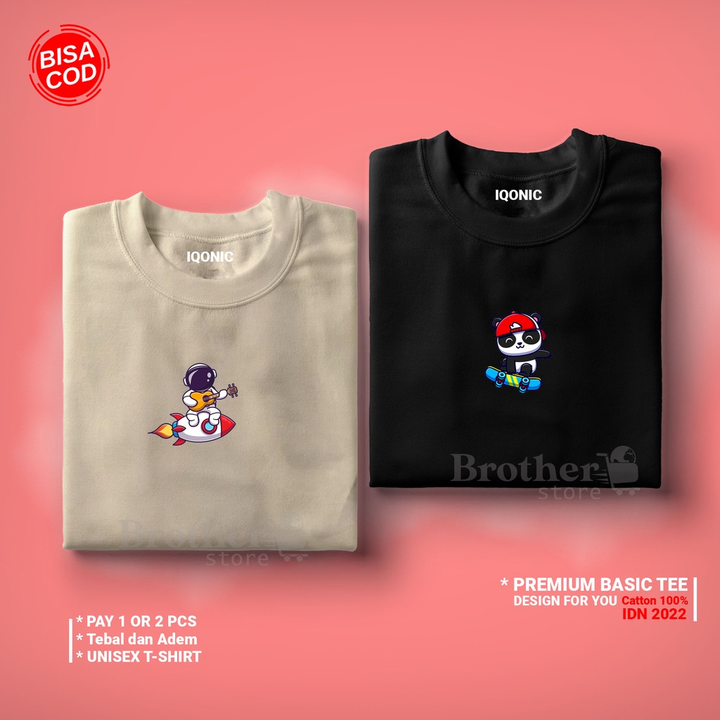 ( PROMO COD ) BROTHER STORE / Kaos Distro Pria / Kaos Distro100% Catoon Combed 24s / ArticelCPAA