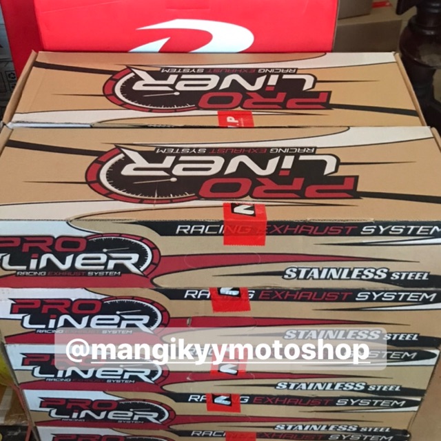 KNALPOT PROLINER FULLSYSTEM LONG CBR FACELIFT/R15 V2/R15 V3/R15M V4/VIXION/GSX/SATRIA/MX KING/SONIC 