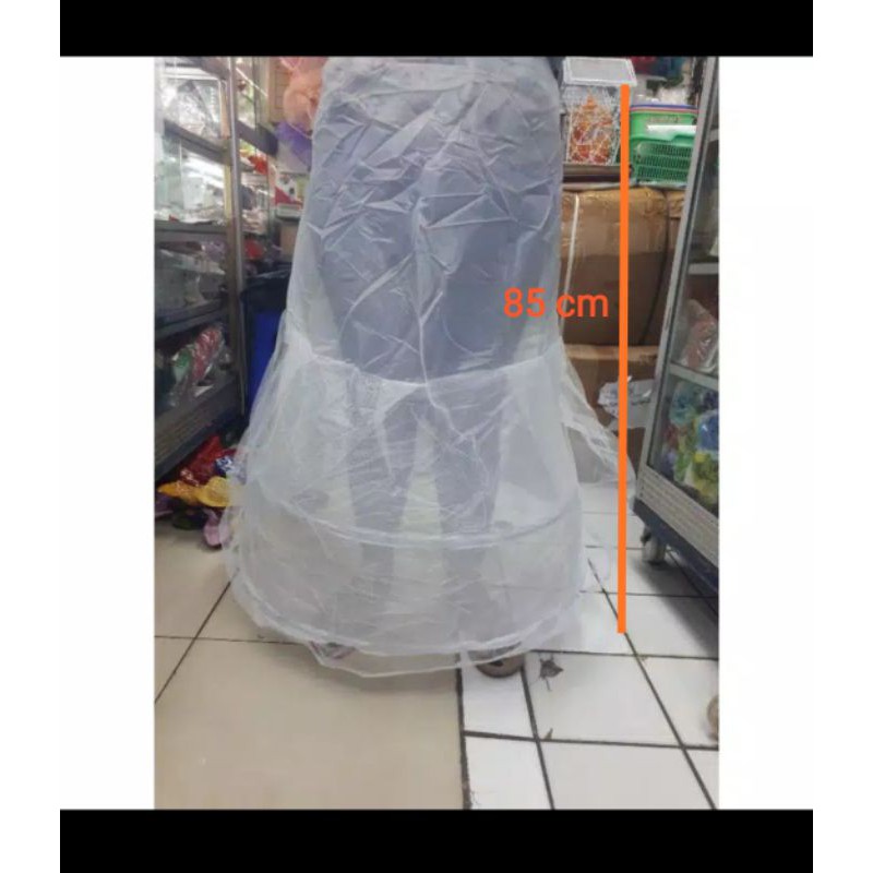 Petticoat Susun 2 ring kawat Rok pengembang Dalaman Pengantin