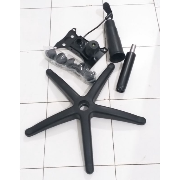 Kaki Kursi Kantor Sekertaris/Staff Kaki Nylon 280 Komplit 1 Set