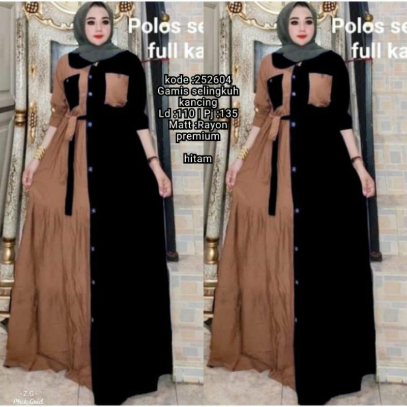OBRAL (cuci gudang) gamis rayon random/acak