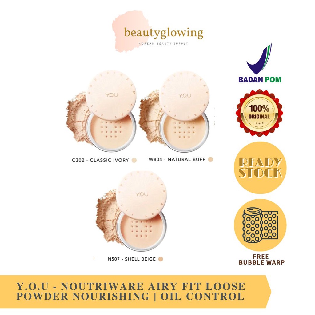 YOU NoutriWear Airy Fit Loose Powder Nourishing I Oil control Hingga 24 Jam