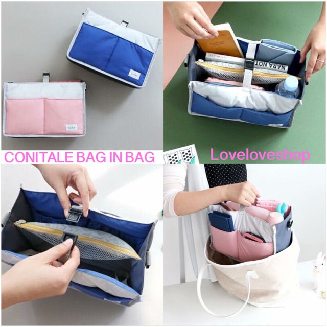 READY STOCK CONITALE BAG IN BAG - loveloveshop