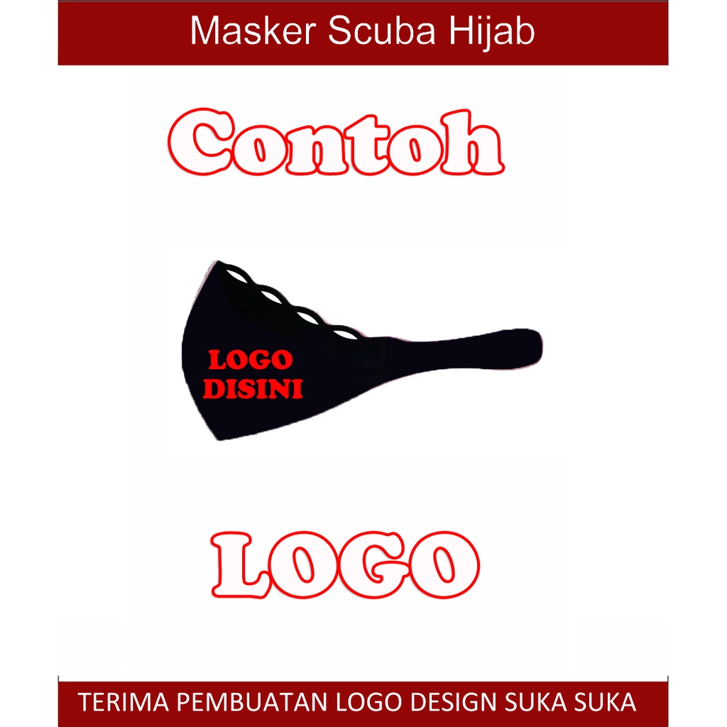 Masker Scuba Hijab WashableModel headloop Aneka Model