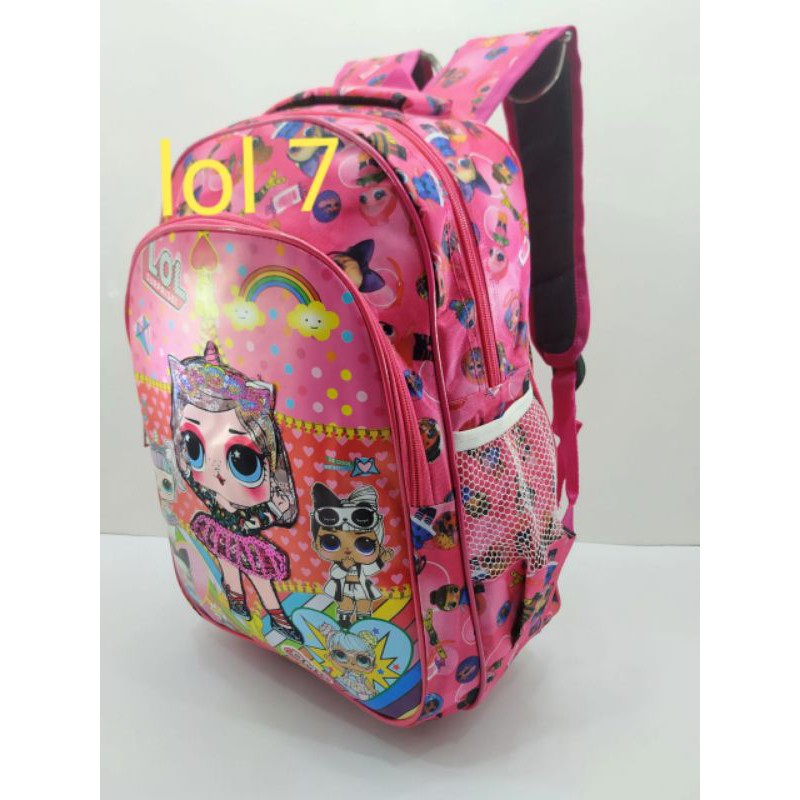 Tas Ransel Sekolah Printing Lampu Lol