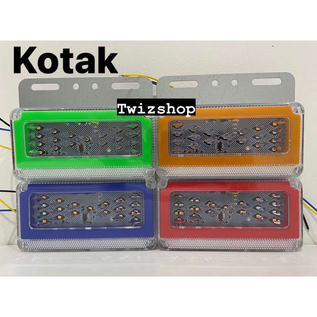 Lampu Bak Truk Kristal 24V Sein Running / LED Bak Truck 24 Volt 12V Kotak Kristal