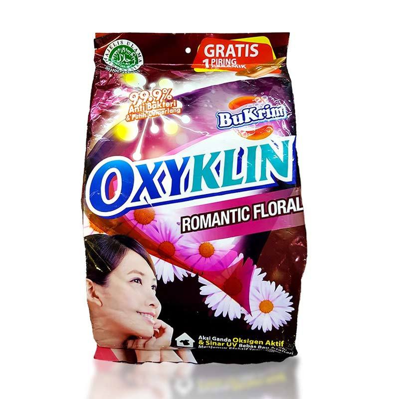 Deterjen Bubuk Bukrim Oxyklin Violet Scent 750gr Romantic Floral Hygiene All Varian