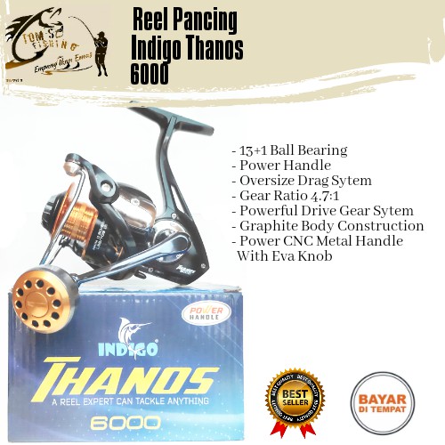 Reel Pancing Thanoz 6000 (13+1 Bearing) Power Handle