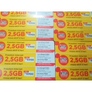 Jual Voucher IM3 2.5 GB | Shopee Indonesia