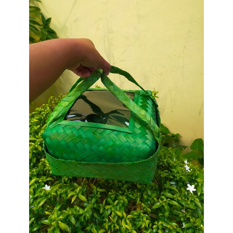 BESEK MIKA JINJING-BESEK HAMPERS  -BESEK BAMBU-ANYAMAN BESEK-BOX NATAL- BESEK ANYAMAN MURAH