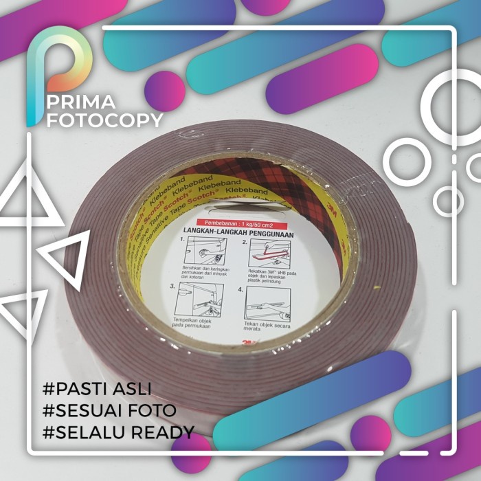 

Terbatas Double Tape Vhb 3M Ori 24Mm X 5M Double Tape Busa Foam Super Kuat Gilaa!!!