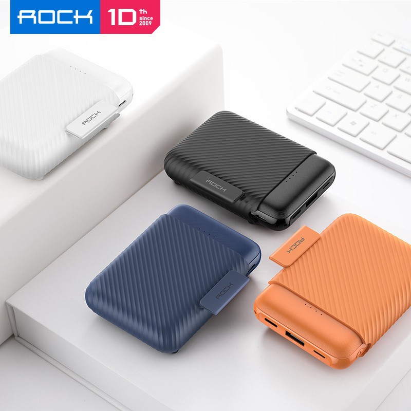 ROCK P51 Mini Wireless Power bank 10000mAh Original