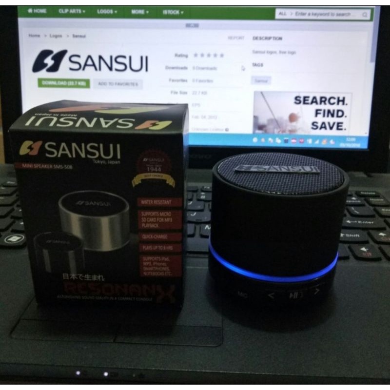 Speaker Mini SANSUI SM 508 Speaker Portable Bluetooth Play Musik Hp