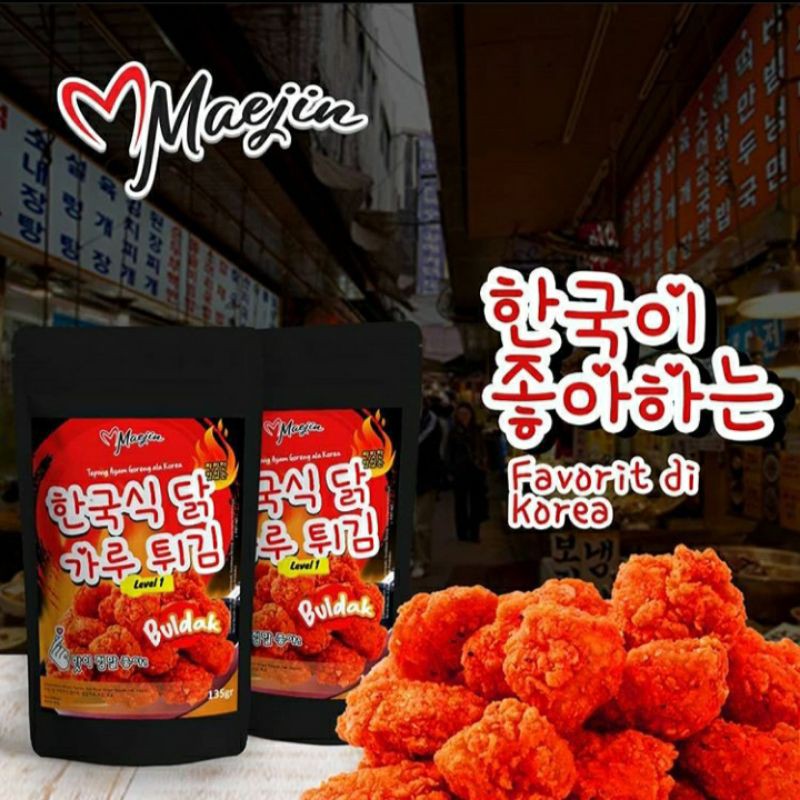 

Maejin Tepung Ayam Goreng Pedas ala Korea Level 3