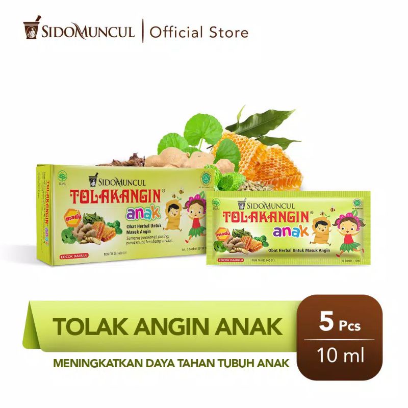 

Tolak Angin Anak Cair Dus 5's Herbal - Masuk Angin Daya Tahan Tubuh