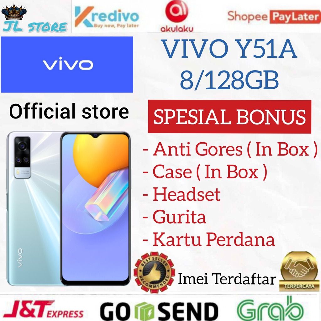 VIVO Y51A RAM 8GB ROM 128GB 8/128GB GARANSI RESMI VIVO INDONESIA
