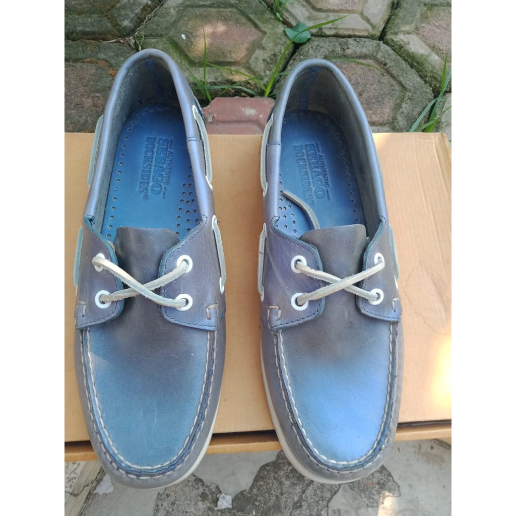 Flat Shoes Merk Sebago - Metallic Sky Size 38,5