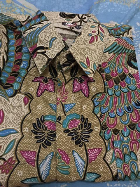 Kemeja Batik Pria Lengan Panjang Size M L Xl Xxl Bswart Batik Hrb026 Kenongo Hem Panjang Padi
