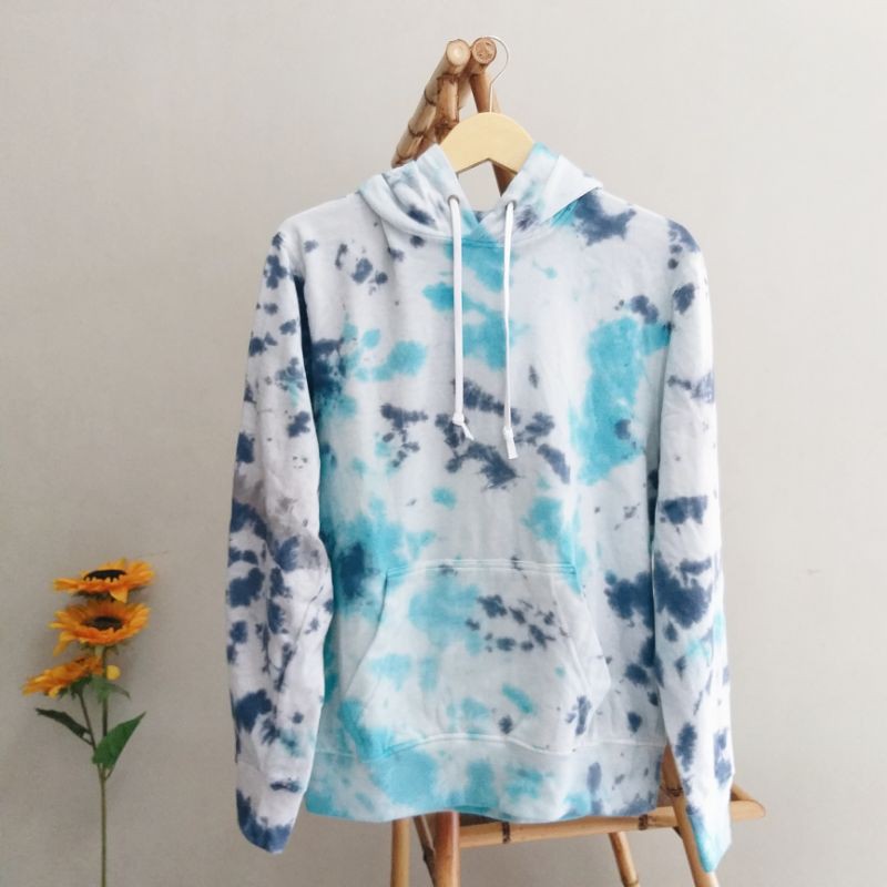 H&M Hoodie Tie Dye - Blue