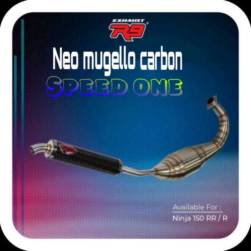knalpot R9 ninja rr r Neo new Mugello carbon full system original pnp