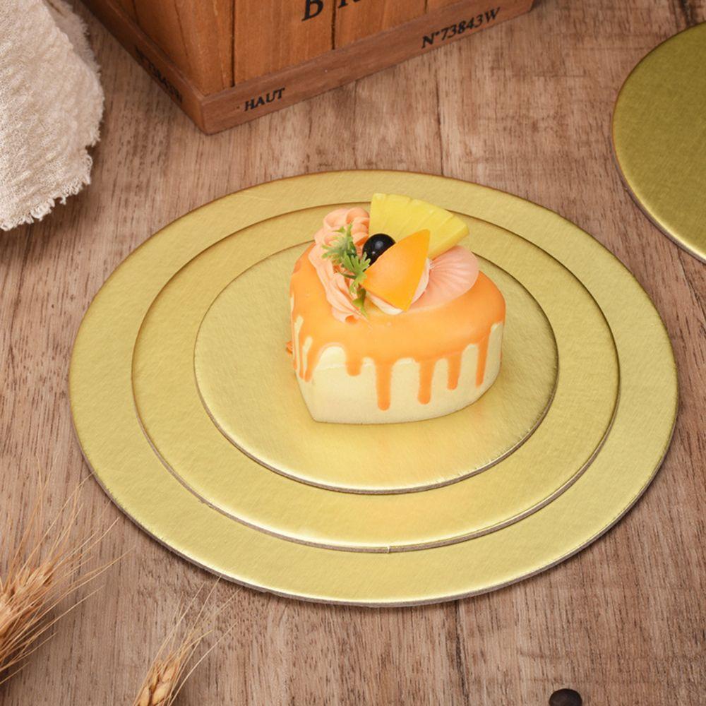 Solighter 10pcs Papan Kue Bulat Set Handmade Baking Ukuran Besar Cupcake Dessert Tray Mousse Cake Diameter12 /16 /22 /26cm