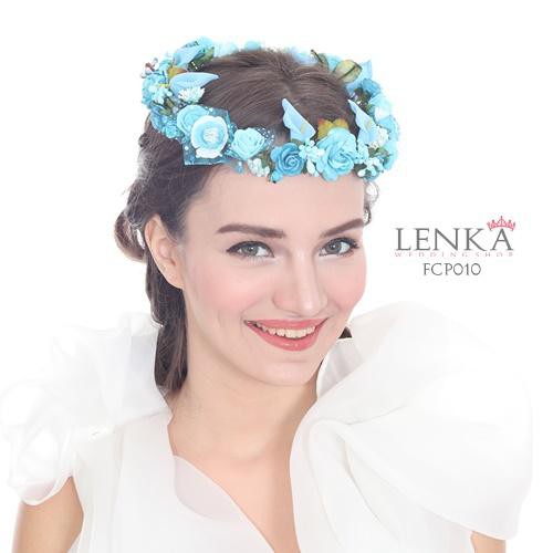 [BISA COD] AKSESORIS PENGANTIN FLOWER CROWN PESTA BRIDESMAID BANDO FCP010