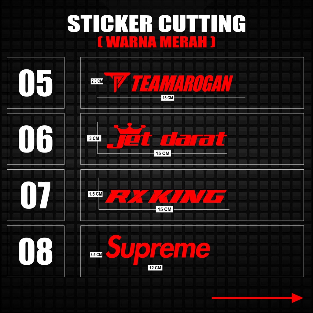 Sticker Cutting Racing Sticker 01