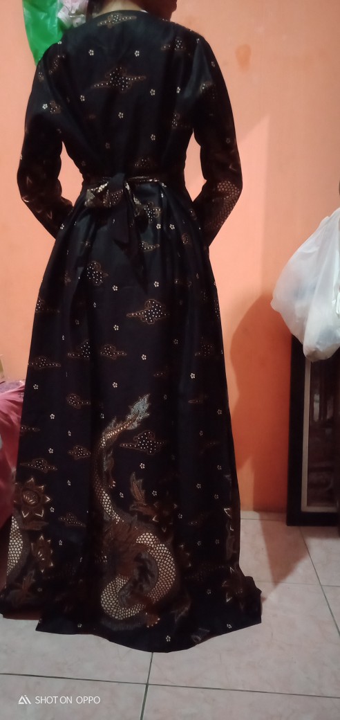 Gamis Batik (cod) Manggar Gamis Batik Pesta Model Terbaru 2020 Ada Gamis Jumbo