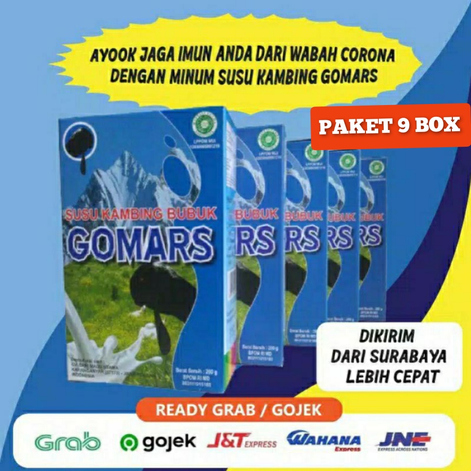 

Paket 2kg dapat 9 kotak Susu Kambing Etawa Bubuk 200gr - Bisa Campur Varian Rasa - BPOM & ED terbaru