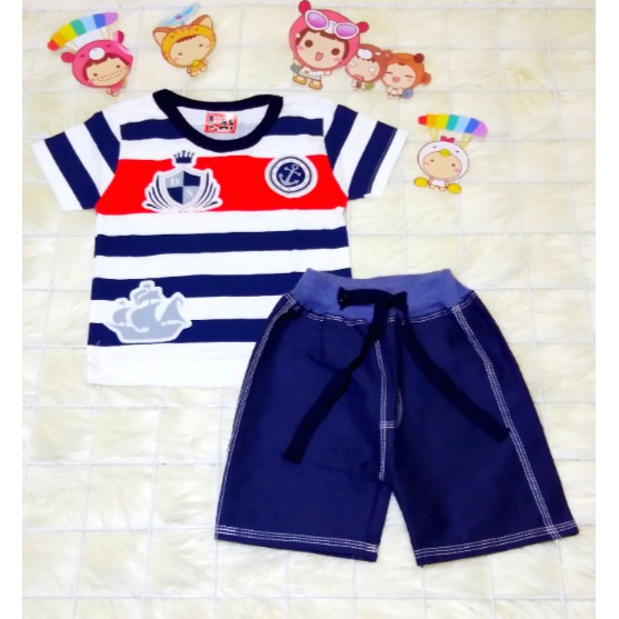 BAJU SETELAN ANAK LAKI-LAKI USIA 6-24BULAN PIRATE DS