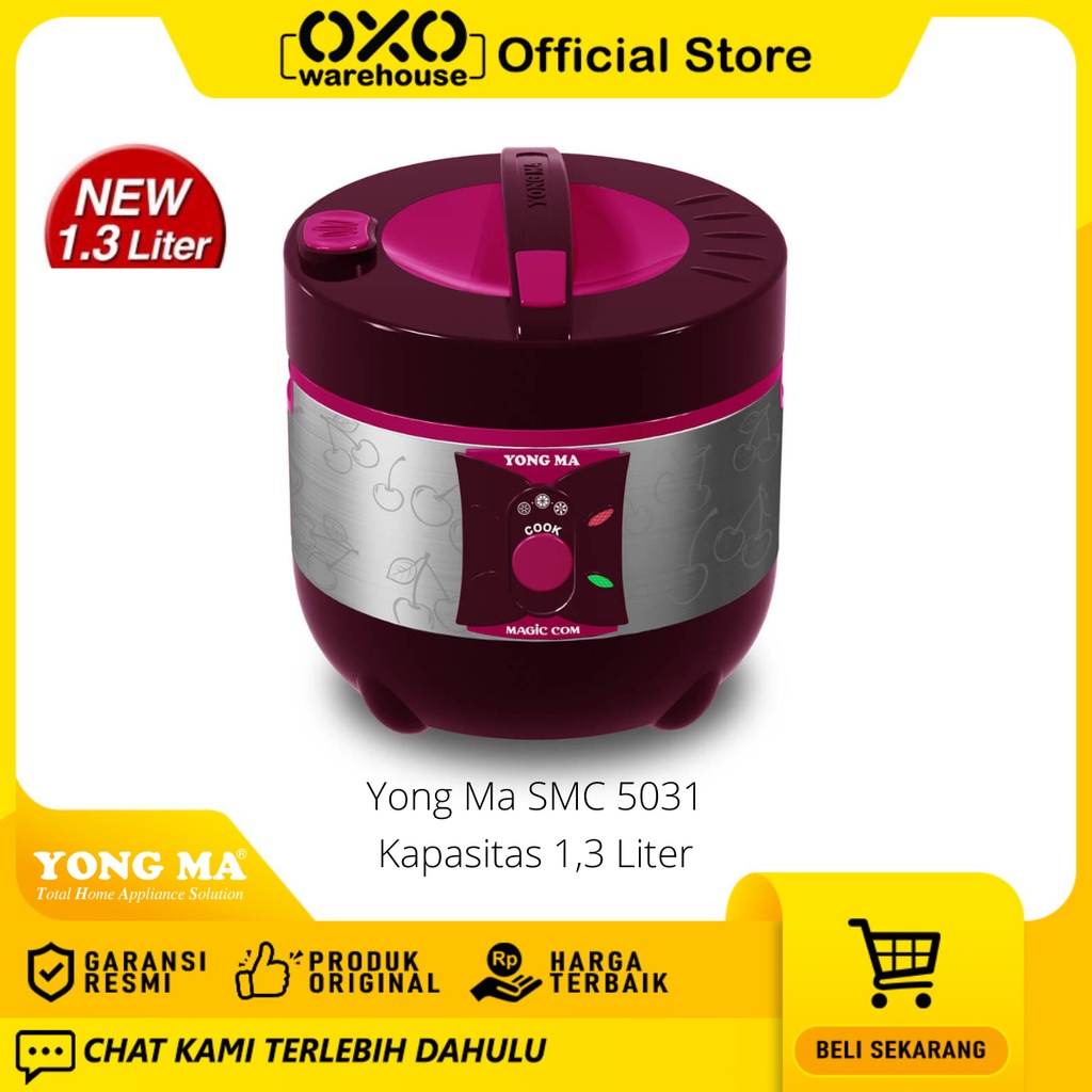 Oxo Warehouse - Yong Ma Rice Cooker 1,3 L SMC-5031 garansi resmi terbaru magicom manual kapasitas ke