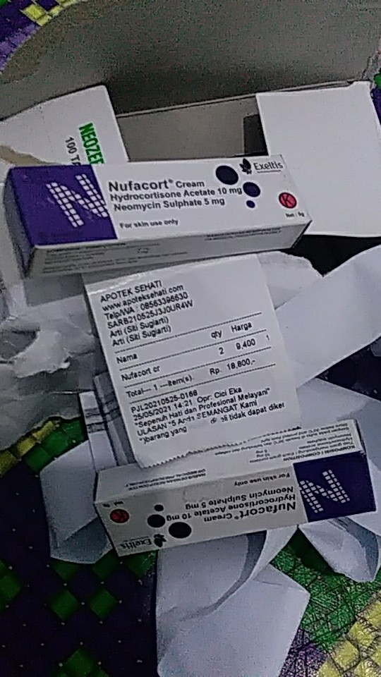 Nufacort Cream 5 Gr Krim Salep Tube Shopee Indonesia