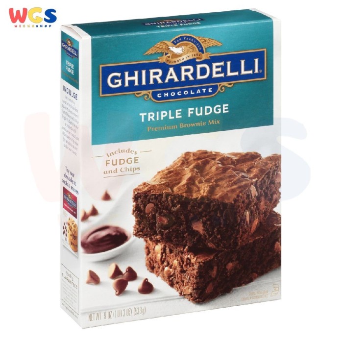 

Ghirardelli Triple Fudge Premium Brownie Mix Box 19oz 538g