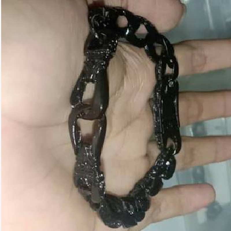 [Z H Perhiasan] Hip Hop Rock Retro Pria Fashion Gelang Stainless Steel Pesta Perhiasan Aksesoris