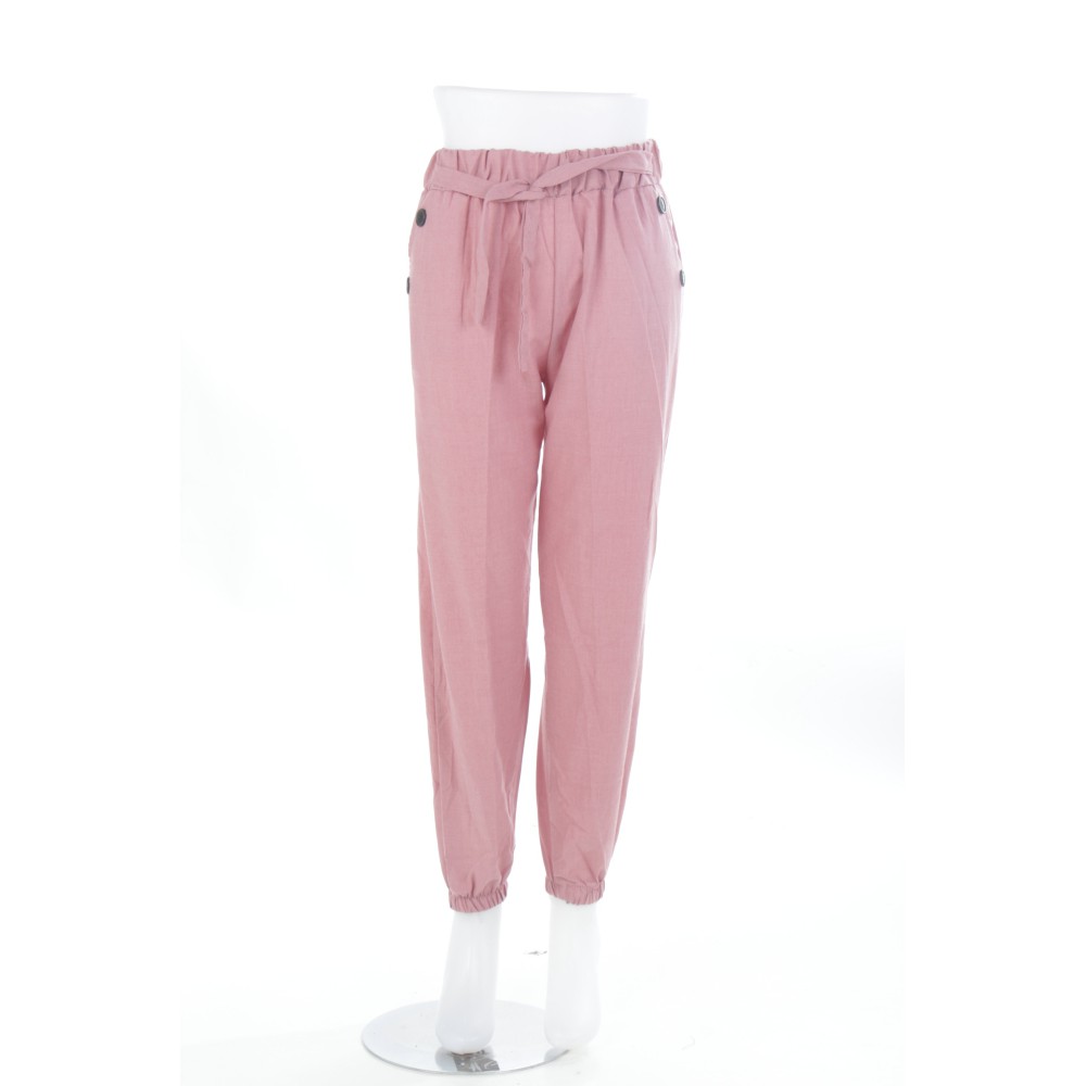  Calista Celana  panjang jogger  wanita  cotton ramie 4 