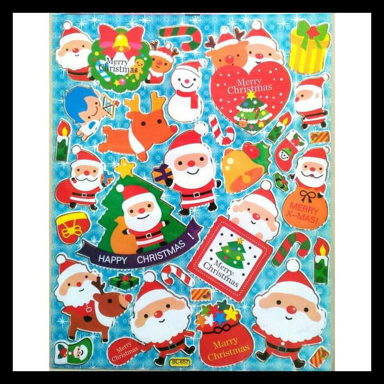 

(BAYAR DITEMPAT) STICKER STIKER ANAK NATAL CHRISTMAS SINTERKLAS KODE 30