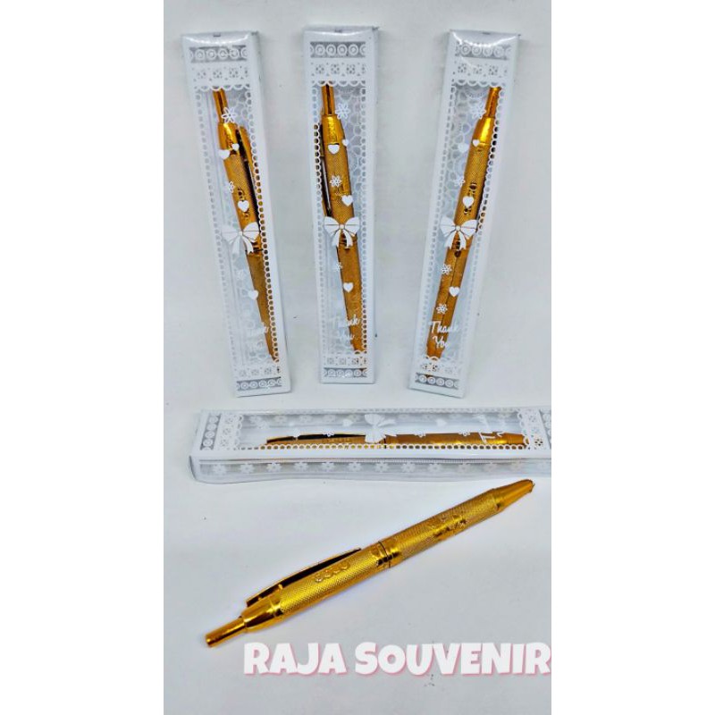 

SOUVENIR PULPEN EMAS KEMAS MIKA SOUVENIR PERNIKAHAN SOUVENIR ULANG TAHUN