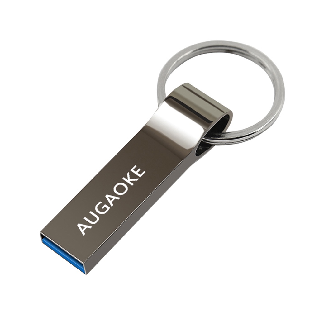 (Huluboy) Flashdisk USB 3.0 Kapasitas Besar 256GB 512GB 1TB 2TB AUGAOKE U Disk Bahan Metal