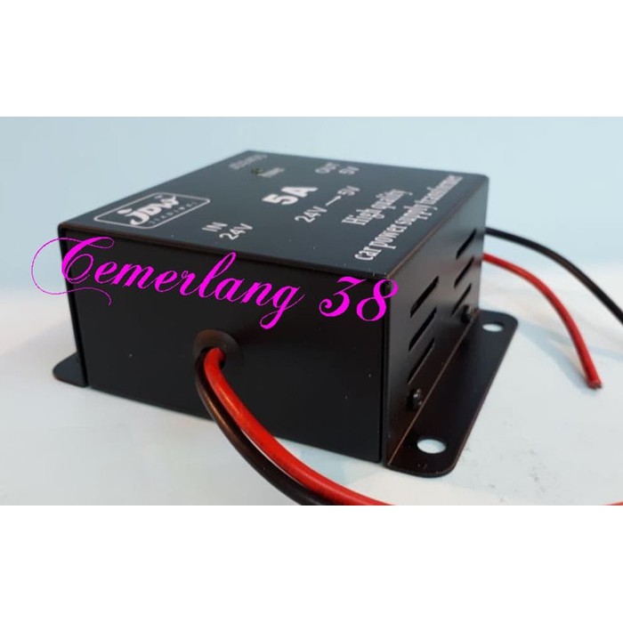 Step Down 5A DC 24V to 5V Car Power Supply Transformer Converter DC-DC