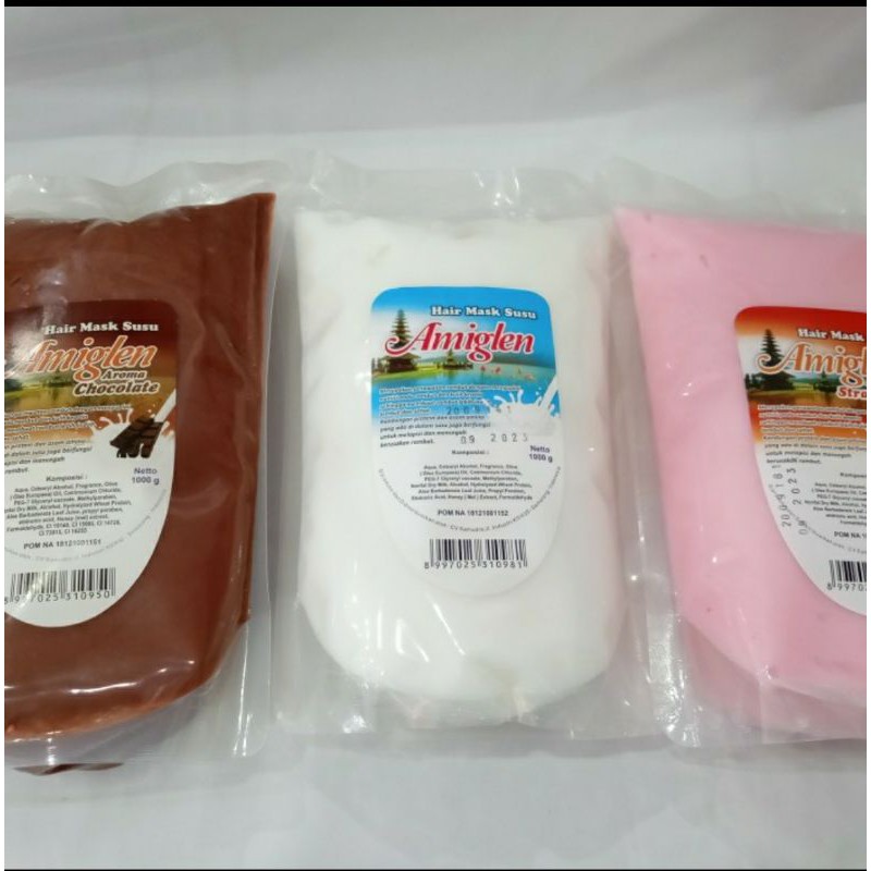 AMIGLEN HAIR MASK REFILL 900G - POMPIA MASKER RAMBUT