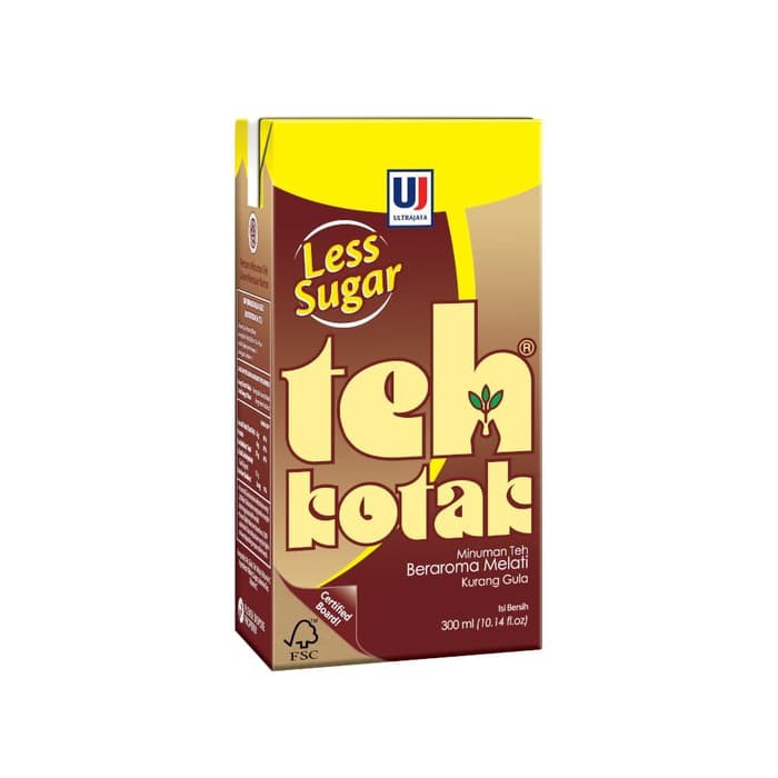 TEH KOTAK ULTRA JASMINE LESS SUGAR 300 ml (HARGA SATUAN)