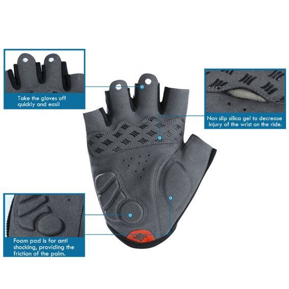 Santic Java Cycling Gloves Half Finger premium WM9P040