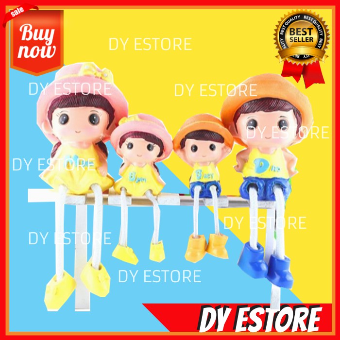 D731 PAJANGAN BONEKA MINI KECIL KELUARGA KADO UNIK MINIATUR PAJANGAN DINDING HIASAN DEKORASI RUMAH