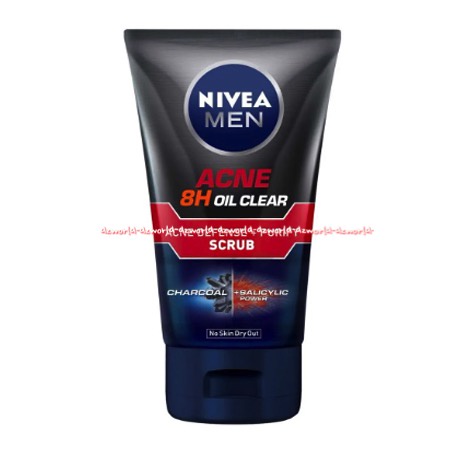 Nivea Men Oil Control Acne Clear 100ml Sabun Pembersih Muka Pria Jerawat Berjerawat Nivea Men's